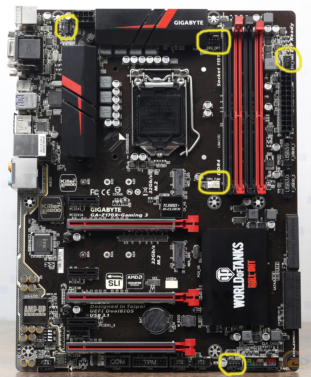 Review of motherboard GIGABYTE GA-Z170X-Gaming 3 on Intel Z170. GECID.com